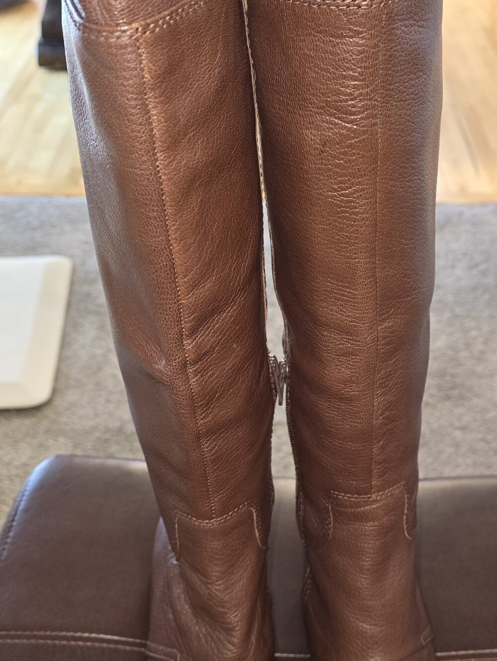 NWOB Nine West Noriko Cognac Brown Leather Riding Boots Size 8